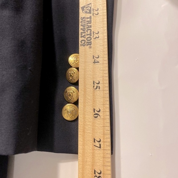 SALE!!! Y2K Sophisticated LRL Suit Coat Old Money WoolMark Lined Plus M48 Blue - Picture 11 of 12